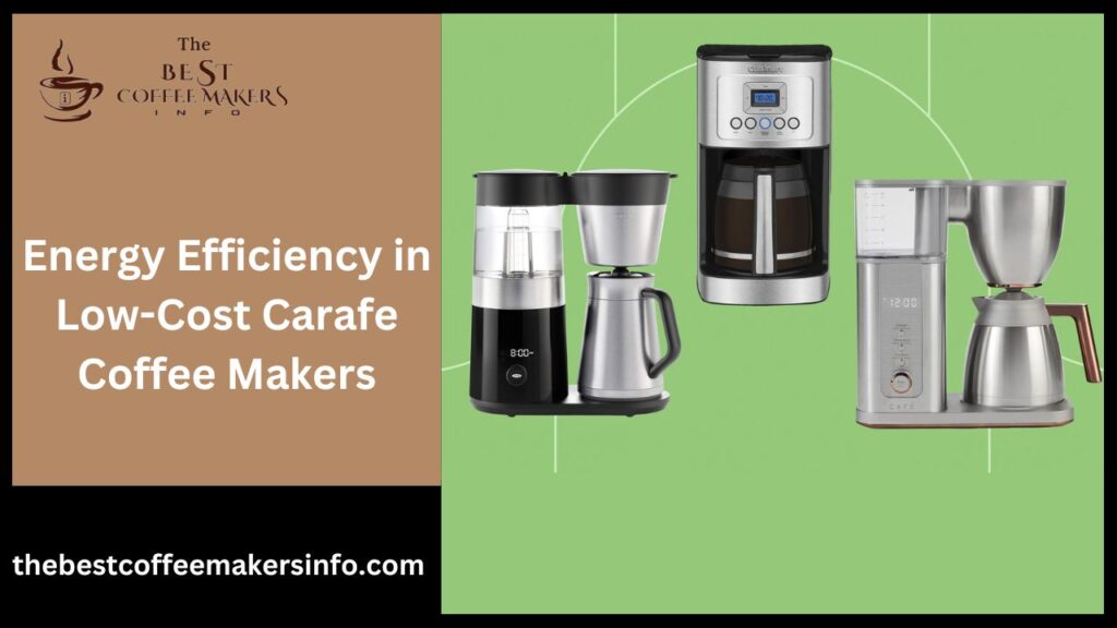 Energy Efficiency in Low-Cost Carafe Coffee Makers