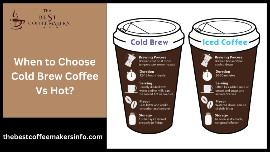 When to Choose Cold Brew Coffee Vs Hot?