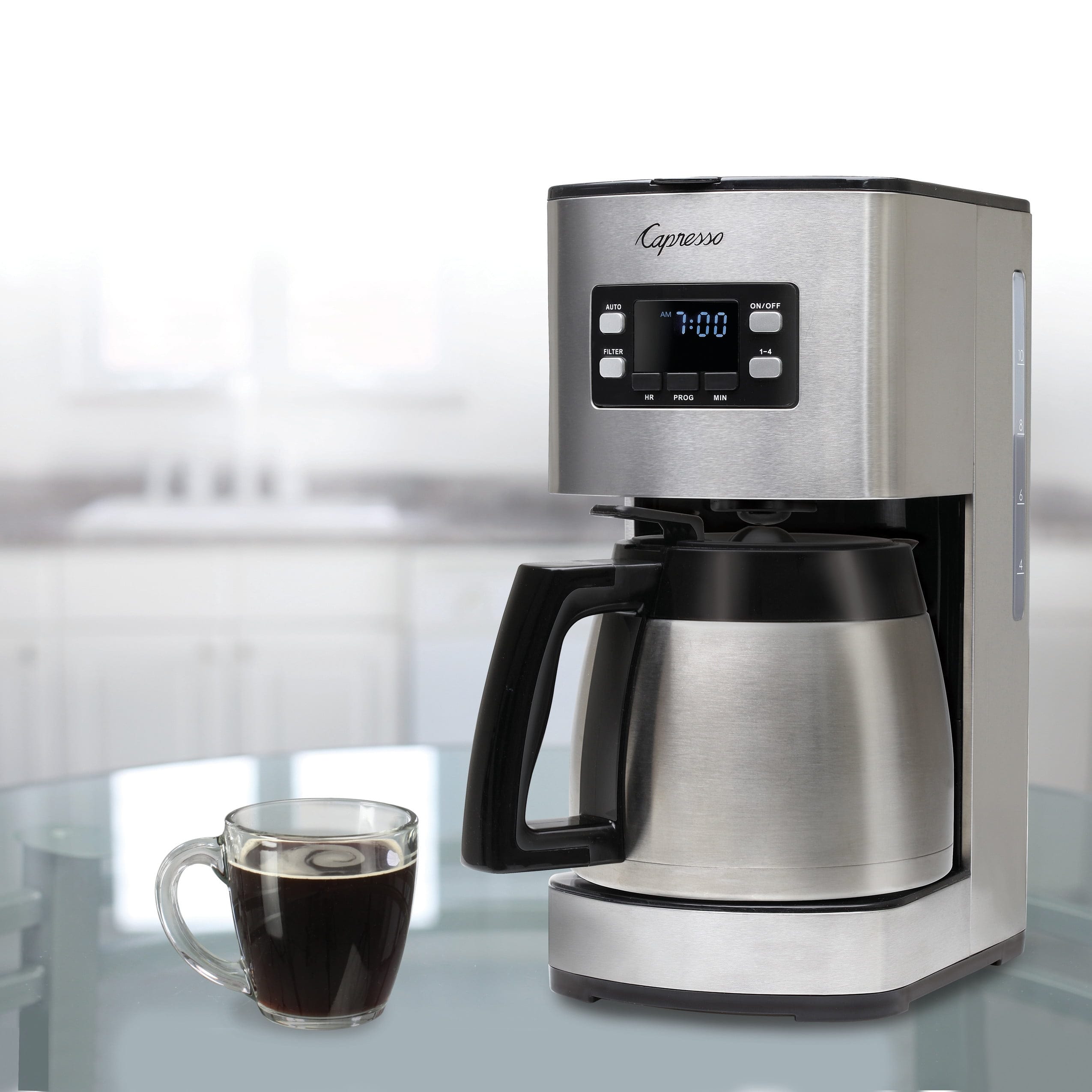 Capresso ST300 Stainless Steel 10 Cup Drip Coffee Maker with Thermal Carafe - Walmart.com